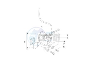 Liberty 100 4T (Vietnam) Vietnam drawing Brakes pipes - Calipers