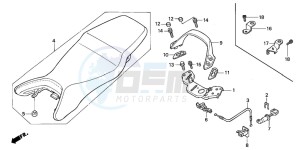 CBR600F drawing SEAT (1)