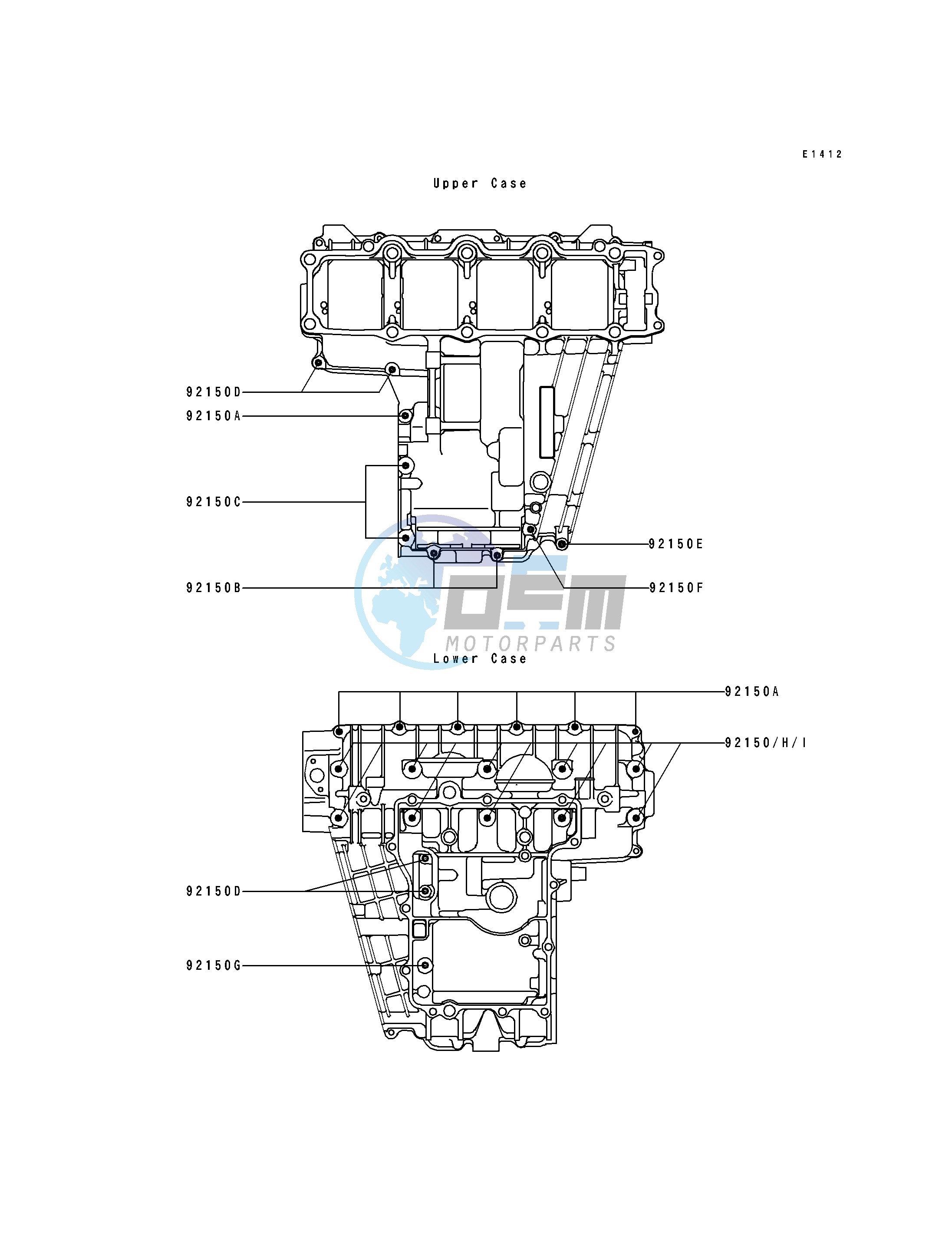 CRANKCASE BOLT PATTERN