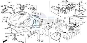 VTR1000F FIRE STORM drawing FUEL TANK