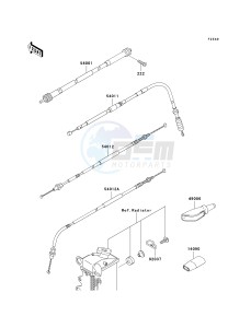 KLX 250 H [KLX250S] (H6F-H7F) H6F drawing CABLES