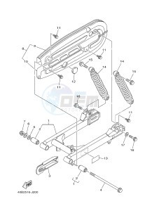 T110C (40B6) drawing REAR ARM & SUSPENSION