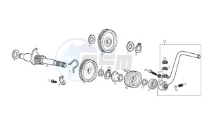 RCR_SMT Racing 50 drawing Kick-start shaft