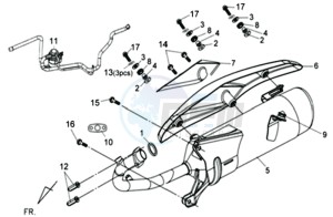 JET 4 50cc drawing EXHAUST