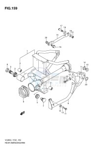 VL800 (E2) VOLUSIA drawing REAR SWINGING ARM