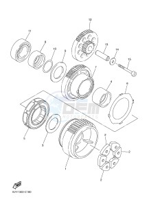 FZ1-S FZ1 FAZER 1000 (2DV6) drawing STARTER