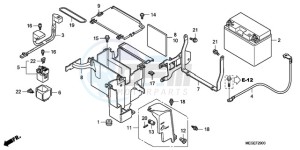 VT750C9 Australia - (U / MME) drawing BATTERY