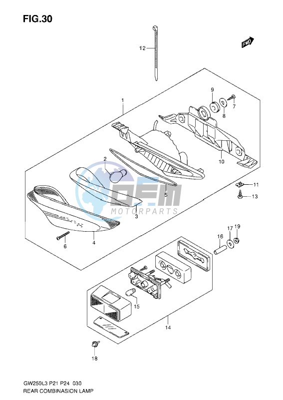 REAR COMBINATION LAMP