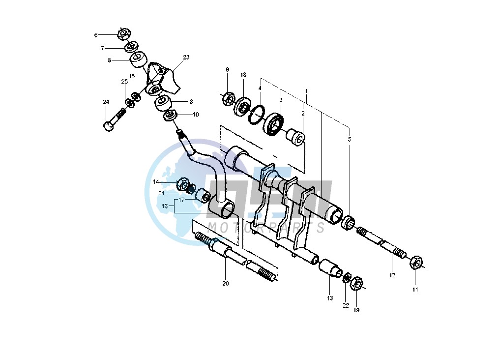 Swinging arm