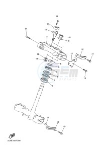 WR250F (1HCE) drawing STEERING