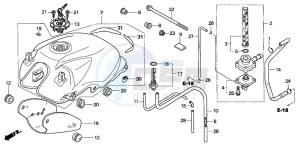 CBF600NA drawing FUEL TANK (CBF600S/SA)