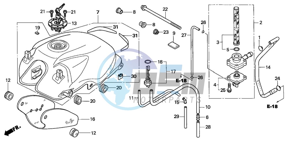 FUEL TANK (CBF600S/SA)