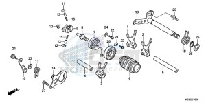 CRF150RE CRF150R Europe Direct - (ED) drawing GEARSHIFT DRUM