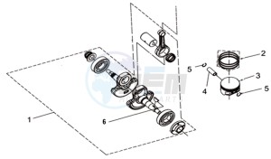 WOLF 300 (L8) EU EURO4 drawing CRANK SHAFT COMP