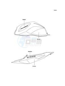 Z1000 ZR1000-A3H FR GB XX (EU ME A(FRICA) drawing Decals(BlacK)