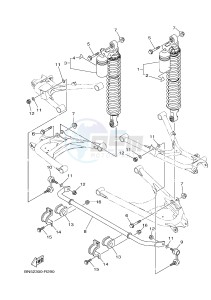 YXE700ES YXE70WPSG WOLVERINE R (BN54) drawing REAR SUSPENSION