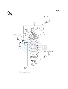 NINJA ZX-6R ZX636-C1H FR GB XX (EU ME A(FRICA) drawing Shock Absorber(s)