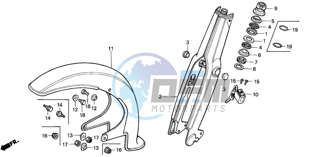 FRONT FORK/FRONT FENDER