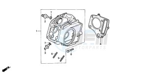 C50 drawing CYLINDER HEAD