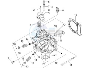 Nexus 250 SP e3 drawing Cilinder head unit - Valve