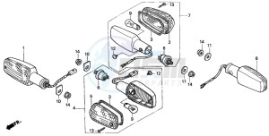 CB600F HORNET drawing WINKER (2)