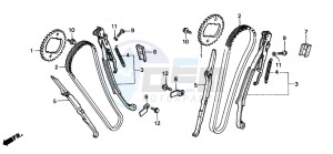 XRV750 AFRICA TWIN drawing CAM CHAIN/TENSIONER