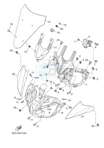 MTT690P-AB MT-07 TRACER TRACER 700 (B7K1 B7K1 B7K1 B7K1) drawing COWLING 1