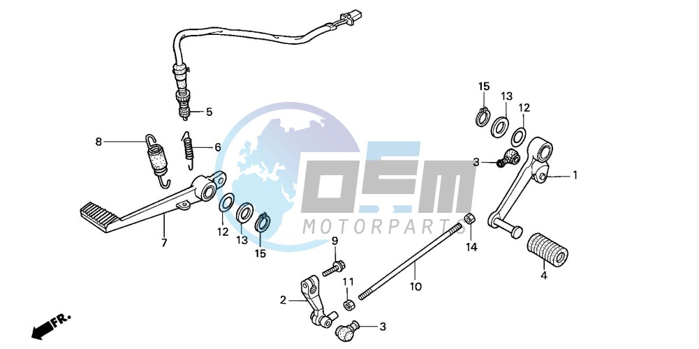 BRAKE PEDAL/CHANGE PEDAL