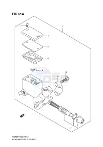 AN400 ABS BURGMAN EU-UK drawing REAR MASTER CYLINDER