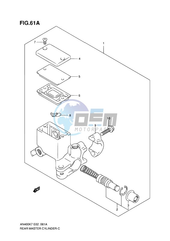 REAR MASTER CYLINDER