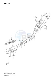 RMX450 drawing MUFFLER