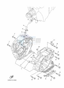 YBR125EGS (43BH) drawing CRANKCASE