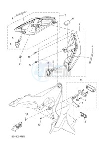 YPR400RA XMAX 400 ABS EVOLIS 400 ABS (1SD6 1SD6 1SD6 1SD6) drawing TAILLIGHT