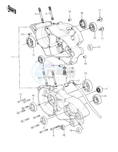 KX 80 C [KX80] (C1) [KX80] drawing CRANKCASE -- 81 KX80-C1- -