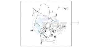 SH300A9 UK - (E / ABS MKH) drawing WIND SHIELD