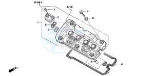 CBF600N drawing CYLINDER HEAD COVER (CBF600S6/SA6/N6/NA6)