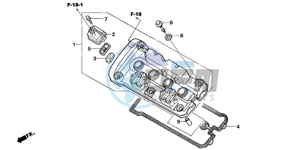 CYLINDER HEAD COVER (CBF600S6/SA6/N6/NA6)