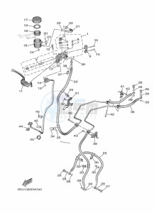 TRACER 9 GT MTT890D (BAP1) drawing FRONT MASTER CYLINDER