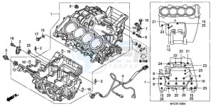 CB600FA9 France - (F / ABS CMF) drawing CRANKCASE