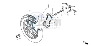 SK50M drawing REAR WHEEL