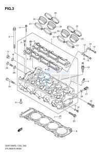 GSX1300R (E2) Hayabusa drawing CYLINDER HEAD