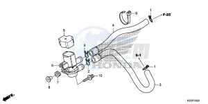 CRF250ME CRF250M UK - (E) drawing AIR INJECTION SOLENOID VALVE