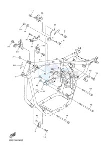 XVS950CU XV950R XV950 R-SPEC (2DE1) drawing FRAME