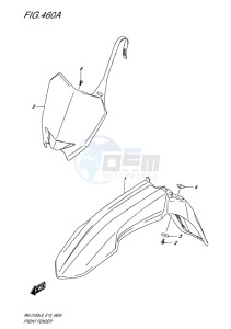 RM-Z450 EU drawing FRONT FENDER