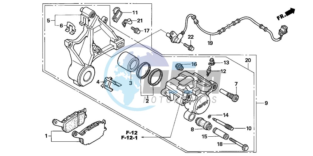 REAR BRAKE CALIPER