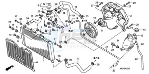 CBF600NA9 France - (F / ABS CMF) drawing RADIATOR