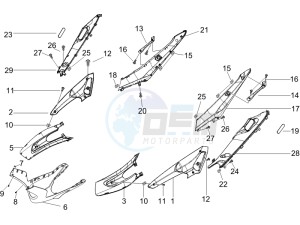 Runner 50 Pure Jet (UK) UK drawing Side cover - Spoiler