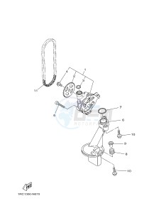 MT09A MT-09 ABS 900 (2DR1 2DR2) drawing OIL PUMP