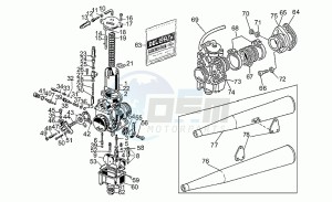 California III 1000 Carburatori Carburatori drawing Carburettors 1991-d