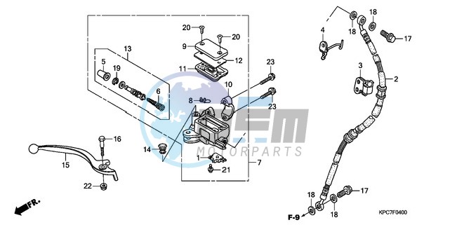 FR. BRAKE MASTER CYLINDER